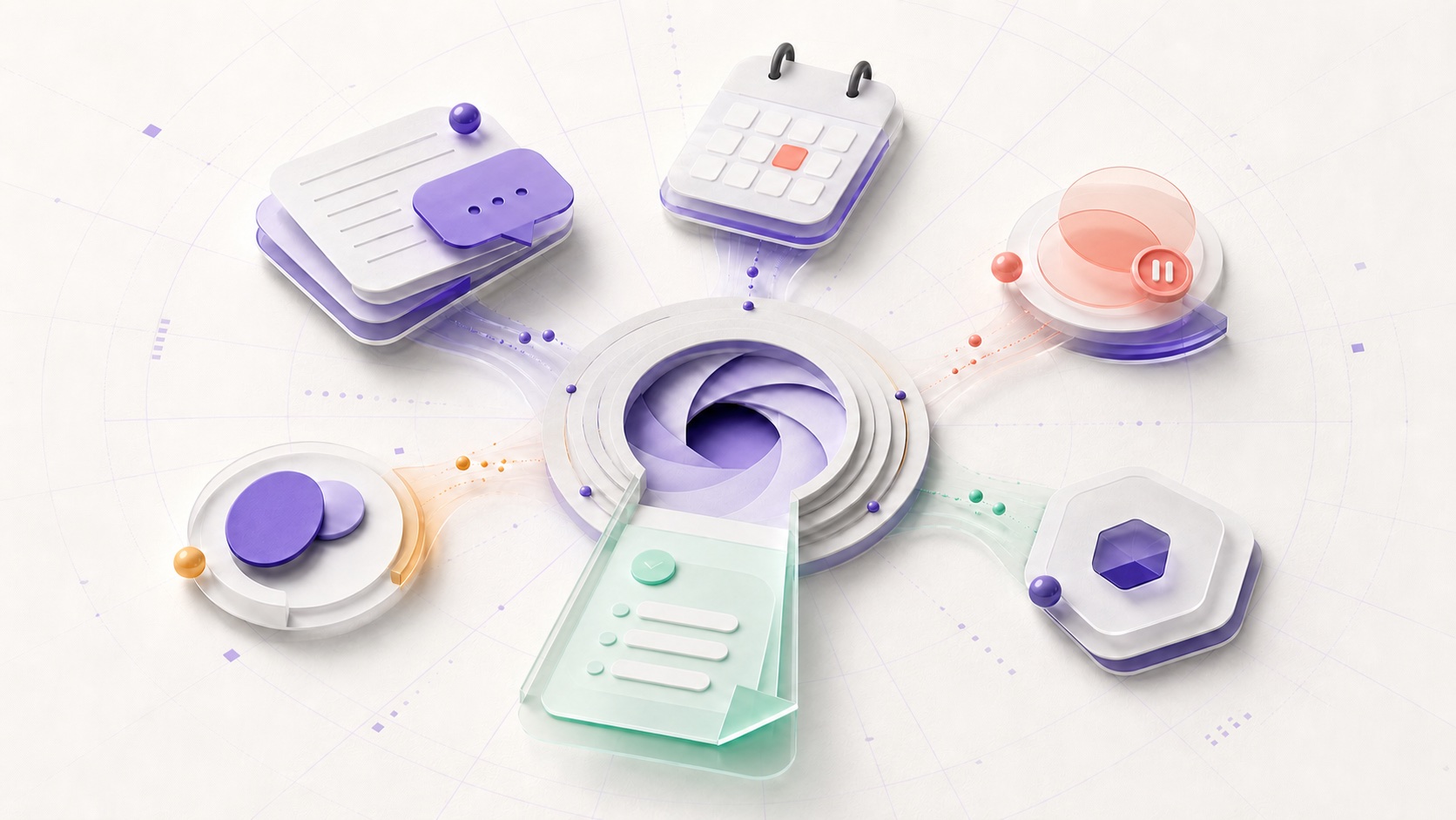 Work signals converging into a prepared action before a new prompt